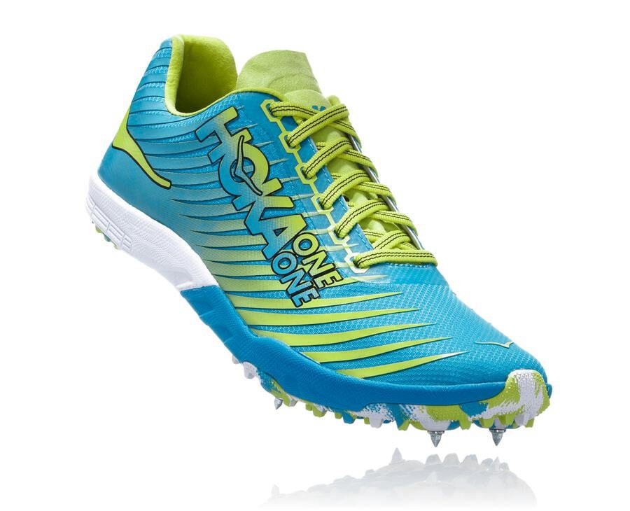 Hoka Mens Spikes NZ - Hoka Evo Xc Blue/Green (AWD982413)